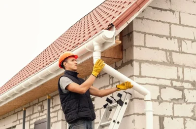 Pose et remplacement de gouttières à Willies